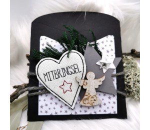 Stickserie ITH - Anhänger Weihnachtsherzen